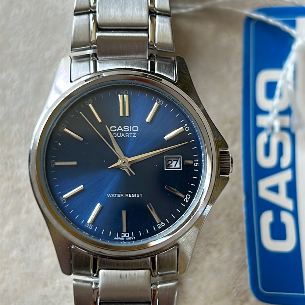Casio Ltp-1183a-2a Ltp-1183a-2a Ladies / Womens Elegant Blue Dial Analog Watch